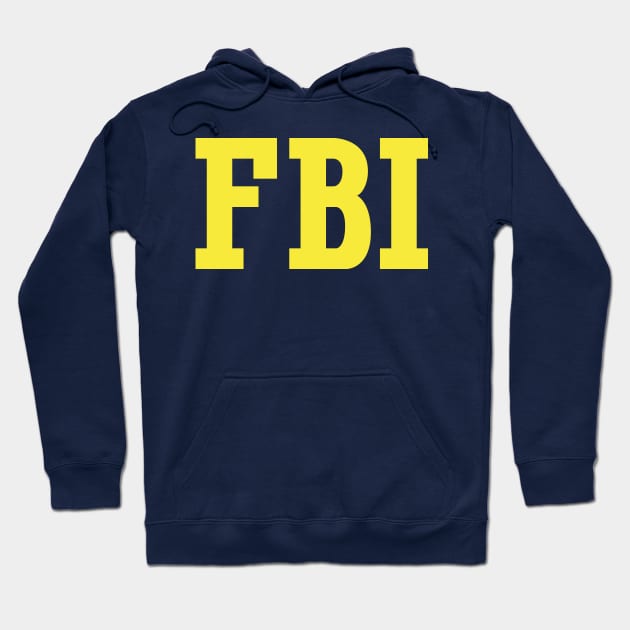 FBI Logo (front and back) Hoodie by GraphicGibbon